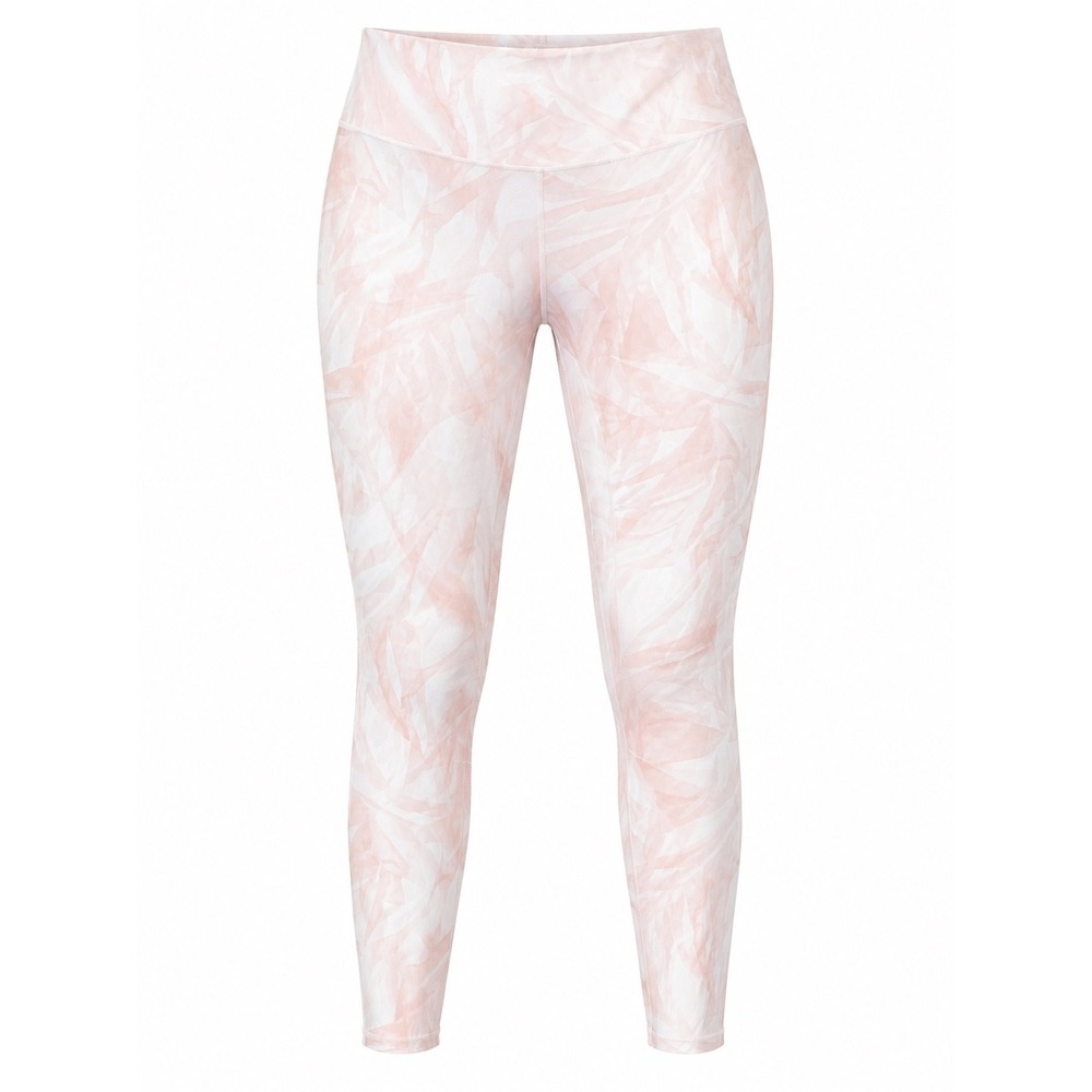 Athleta High Rise Swirl Chaturanga 7/8 Tight Womens M Pink Yoga Leggings Pocket